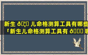 新生 🦟 儿命格测算工具有哪些「新生儿命格测算工具有 🐎 哪些内容」